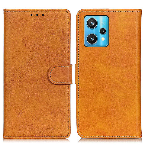 Funda de Cuero Cartera con Soporte Carcasa A05D para Realme 9 4G Marron