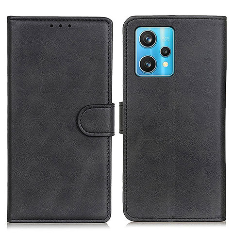 Funda de Cuero Cartera con Soporte Carcasa A05D para Realme 9 4G Negro