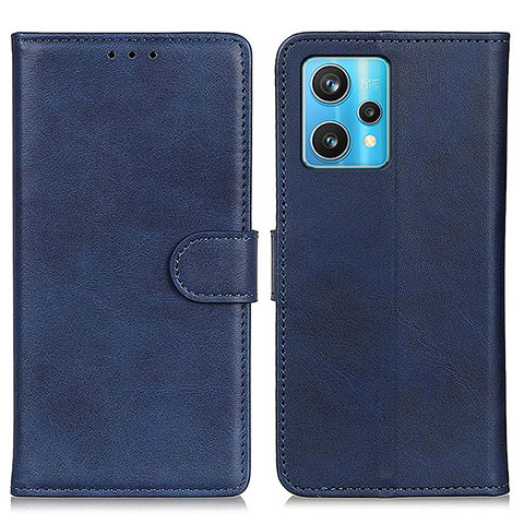 Funda de Cuero Cartera con Soporte Carcasa A05D para Realme 9 Pro+ Plus 5G Azul