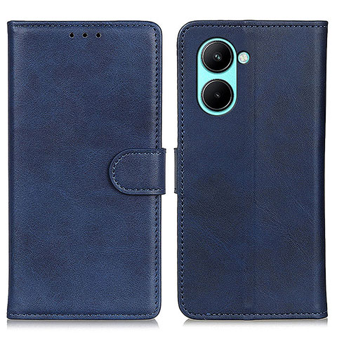 Funda de Cuero Cartera con Soporte Carcasa A05D para Realme C33 (2023) Azul