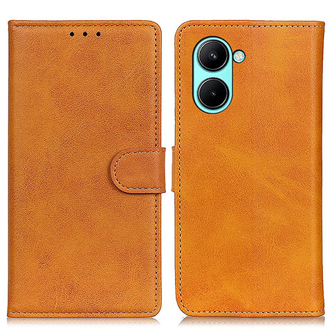 Funda de Cuero Cartera con Soporte Carcasa A05D para Realme C33 Marron