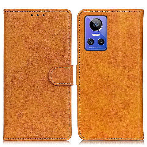 Funda de Cuero Cartera con Soporte Carcasa A05D para Realme GT Neo3 5G Marron