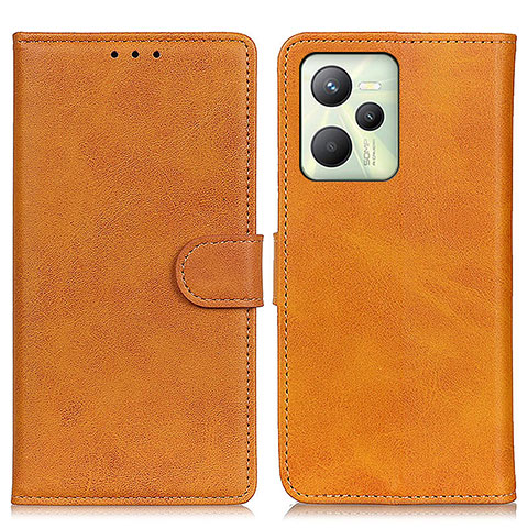 Funda de Cuero Cartera con Soporte Carcasa A05D para Realme Narzo 50A Prime Marron