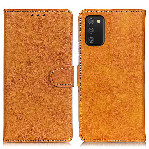 Funda de Cuero Cartera con Soporte Carcasa A05D para Samsung Galaxy A03s Marron