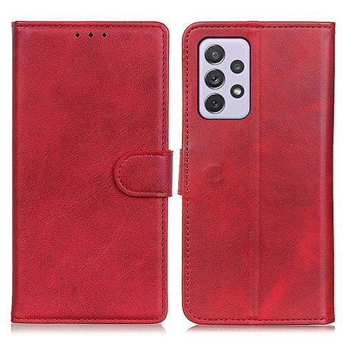 Funda de Cuero Cartera con Soporte Carcasa A05D para Samsung Galaxy A73 5G Rojo