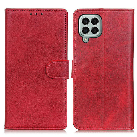 Funda de Cuero Cartera con Soporte Carcasa A05D para Samsung Galaxy M33 5G Rojo