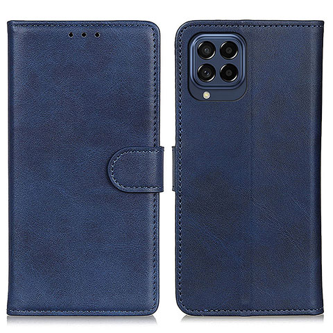 Funda de Cuero Cartera con Soporte Carcasa A05D para Samsung Galaxy M53 5G Azul