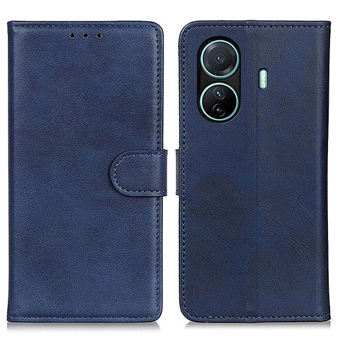 Funda de Cuero Cartera con Soporte Carcasa A05D para Vivo T1 5G Azul