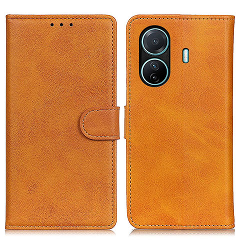 Funda de Cuero Cartera con Soporte Carcasa A05D para Vivo T1 Pro 5G Marron