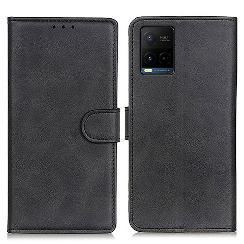 Funda de Cuero Cartera con Soporte Carcasa A05D para Vivo Y21t Negro