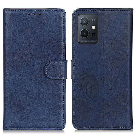 Funda de Cuero Cartera con Soporte Carcasa A05D para Vivo Y33e 5G Azul