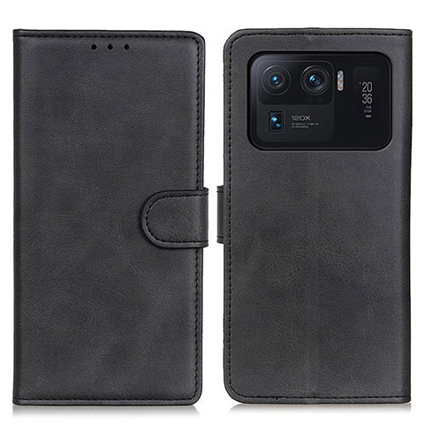 Funda de Cuero Cartera con Soporte Carcasa A05D para Xiaomi Mi 11 Ultra 5G Negro