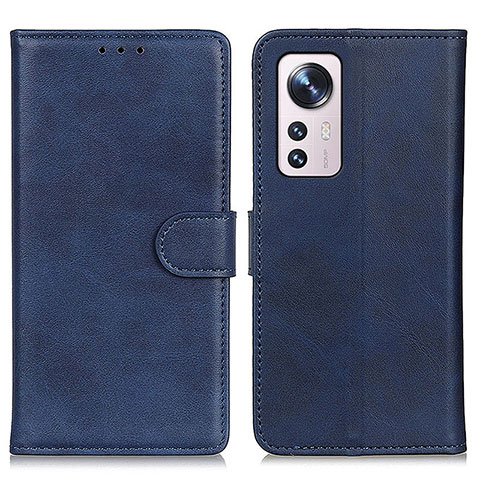 Funda de Cuero Cartera con Soporte Carcasa A05D para Xiaomi Mi 12X 5G Azul