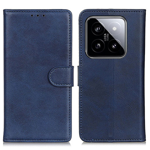 Funda de Cuero Cartera con Soporte Carcasa A05D para Xiaomi Mi 14 Pro 5G Azul