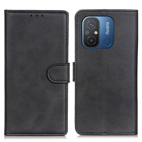 Funda de Cuero Cartera con Soporte Carcasa A05D para Xiaomi Poco C55 Negro