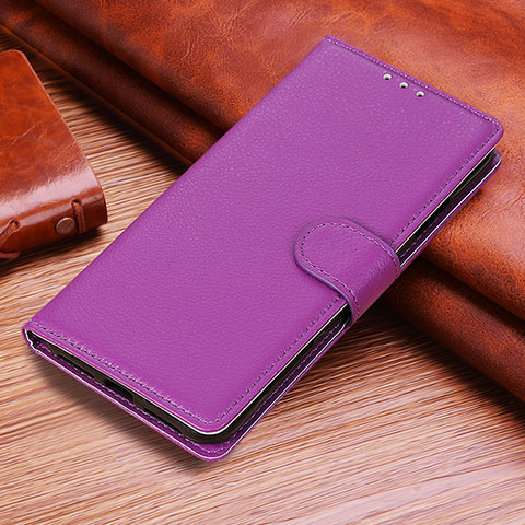 Funda de Cuero Cartera con Soporte Carcasa A06D para Huawei Honor X8b Morado