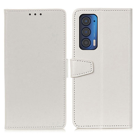 Funda de Cuero Cartera con Soporte Carcasa A06D para Motorola Moto Edge (2021) 5G Blanco