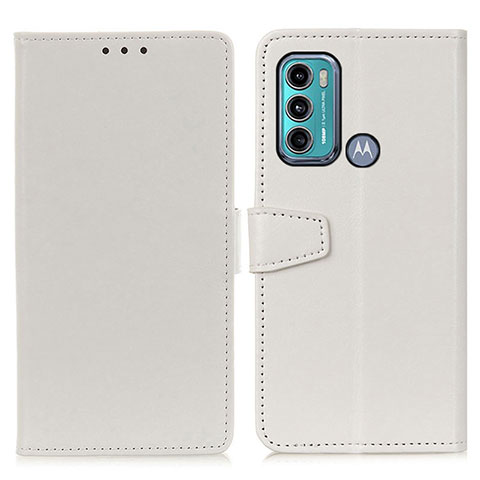 Funda de Cuero Cartera con Soporte Carcasa A06D para Motorola Moto G40 Fusion Blanco