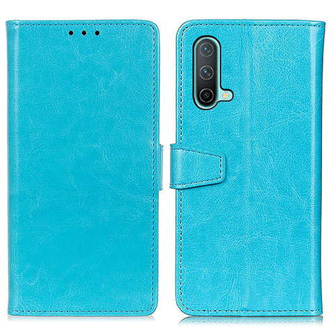 Funda de Cuero Cartera con Soporte Carcasa A06D para OnePlus Nord CE 5G Azul Cielo