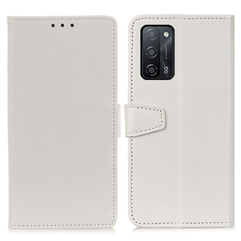 Funda de Cuero Cartera con Soporte Carcasa A06D para Oppo A55 5G Blanco