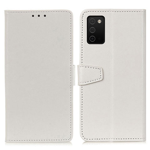 Funda de Cuero Cartera con Soporte Carcasa A06D para Samsung Galaxy A03s Blanco