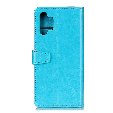 Funda de Cuero Cartera con Soporte Carcasa A06D para Samsung Galaxy A32 4G Azul Cielo