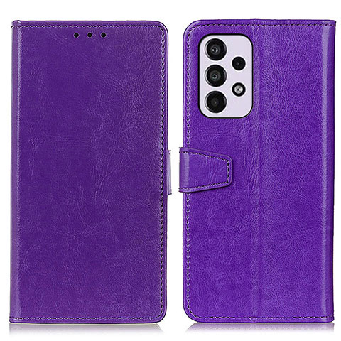 Funda de Cuero Cartera con Soporte Carcasa A06D para Samsung Galaxy A33 5G Morado