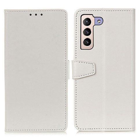 Funda de Cuero Cartera con Soporte Carcasa A06D para Samsung Galaxy S21 Plus 5G Blanco