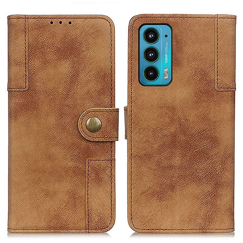 Funda de Cuero Cartera con Soporte Carcasa A07D para Motorola Moto Edge 20 5G Marron