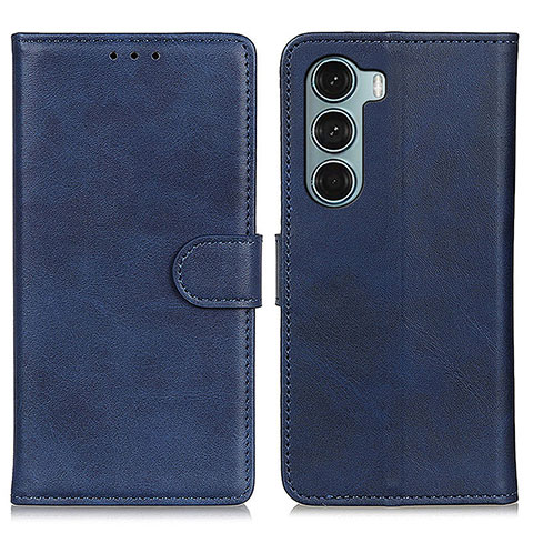 Funda de Cuero Cartera con Soporte Carcasa A07D para Motorola Moto Edge S30 5G Azul