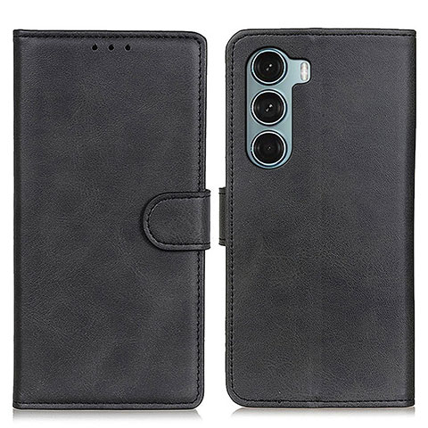 Funda de Cuero Cartera con Soporte Carcasa A07D para Motorola Moto Edge S30 5G Negro