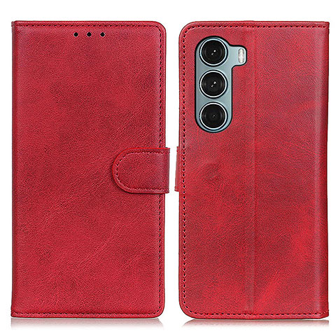 Funda de Cuero Cartera con Soporte Carcasa A07D para Motorola Moto Edge S30 5G Rojo