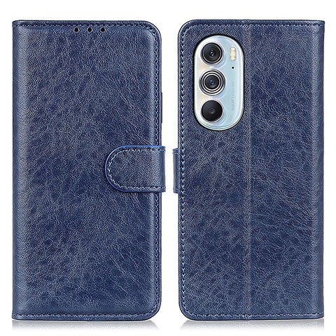 Funda de Cuero Cartera con Soporte Carcasa A07D para Motorola Moto Edge X30 5G Azul