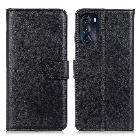 Funda de Cuero Cartera con Soporte Carcasa A07D para Motorola Moto G 5G (2022) Negro