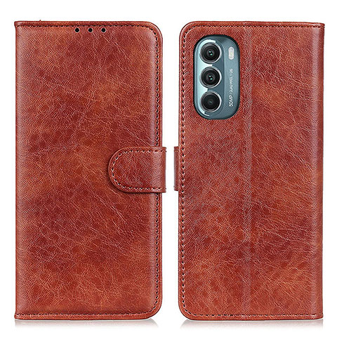 Funda de Cuero Cartera con Soporte Carcasa A07D para Motorola Moto G Stylus (2022) 4G Marron