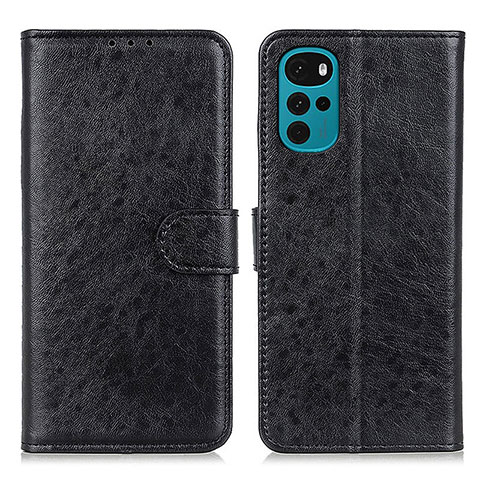 Funda de Cuero Cartera con Soporte Carcasa A07D para Motorola Moto G22 Negro