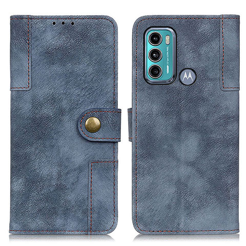 Funda de Cuero Cartera con Soporte Carcasa A07D para Motorola Moto G40 Fusion Azul