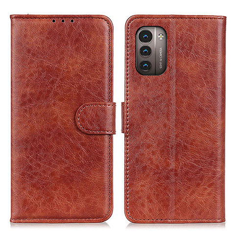 Funda de Cuero Cartera con Soporte Carcasa A07D para Nokia G11 Marron