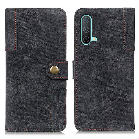 Funda de Cuero Cartera con Soporte Carcasa A07D para OnePlus Nord CE 5G Negro