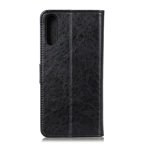 Funda de Cuero Cartera con Soporte Carcasa A07D para Samsung Galaxy A02 Negro