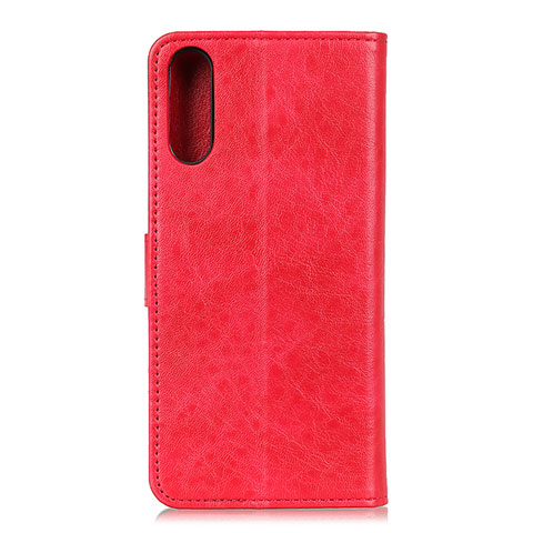 Funda de Cuero Cartera con Soporte Carcasa A07D para Samsung Galaxy A02 Rojo