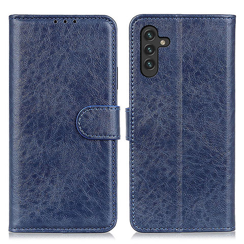 Funda de Cuero Cartera con Soporte Carcasa A07D para Samsung Galaxy A04s Azul