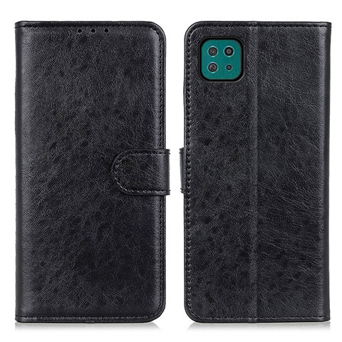 Funda de Cuero Cartera con Soporte Carcasa A07D para Samsung Galaxy A22 5G Negro