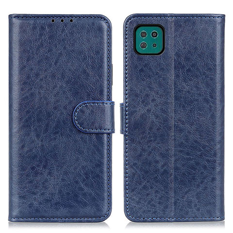 Funda de Cuero Cartera con Soporte Carcasa A07D para Samsung Galaxy A22s 5G Azul