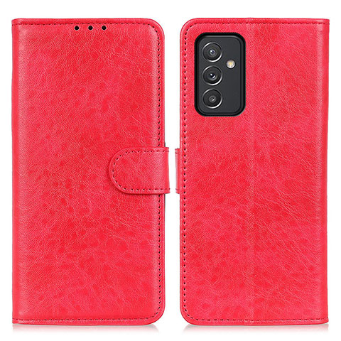 Funda de Cuero Cartera con Soporte Carcasa A07D para Samsung Galaxy A25 5G Rojo