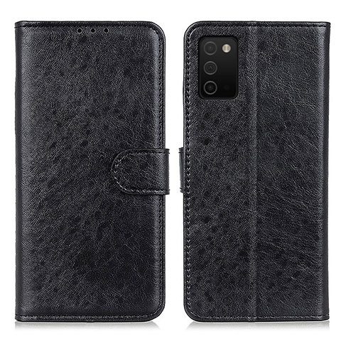 Funda de Cuero Cartera con Soporte Carcasa A07D para Samsung Galaxy F02S SM-E025F Negro