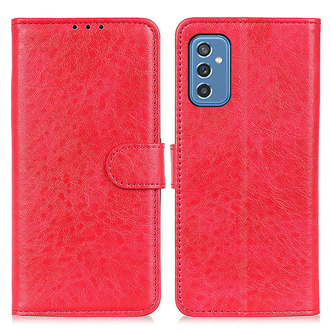 Funda de Cuero Cartera con Soporte Carcasa A07D para Samsung Galaxy M52 5G Rojo