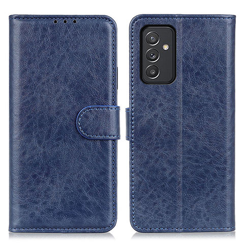 Funda de Cuero Cartera con Soporte Carcasa A07D para Samsung Galaxy Quantum2 5G Azul