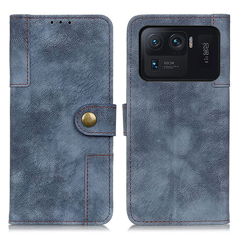 Funda de Cuero Cartera con Soporte Carcasa A07D para Xiaomi Mi 11 Ultra 5G Azul