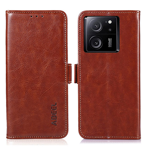 Funda de Cuero Cartera con Soporte Carcasa A07D para Xiaomi Mi 13T 5G Marron